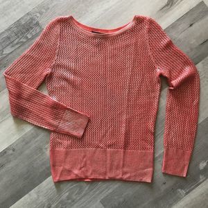BCBG Small Metallic Loose Knit Long Sleeve 90's Y2K Mod Contemporary Abstract
